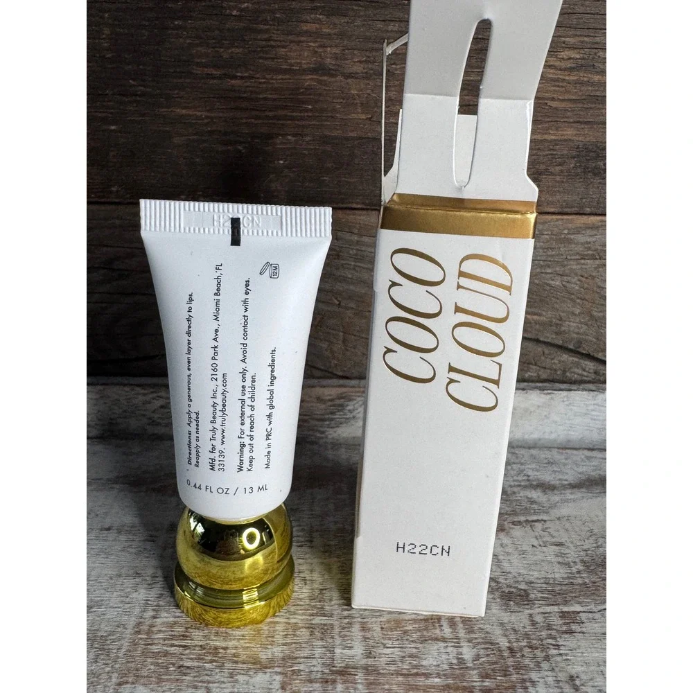 Truly Hydrating Lip Gloss | Coco Cloud Clear Silver Shimmer | NIB | MSRP $18